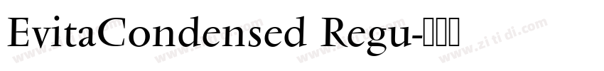 EvitaCondensed Regu字体转换